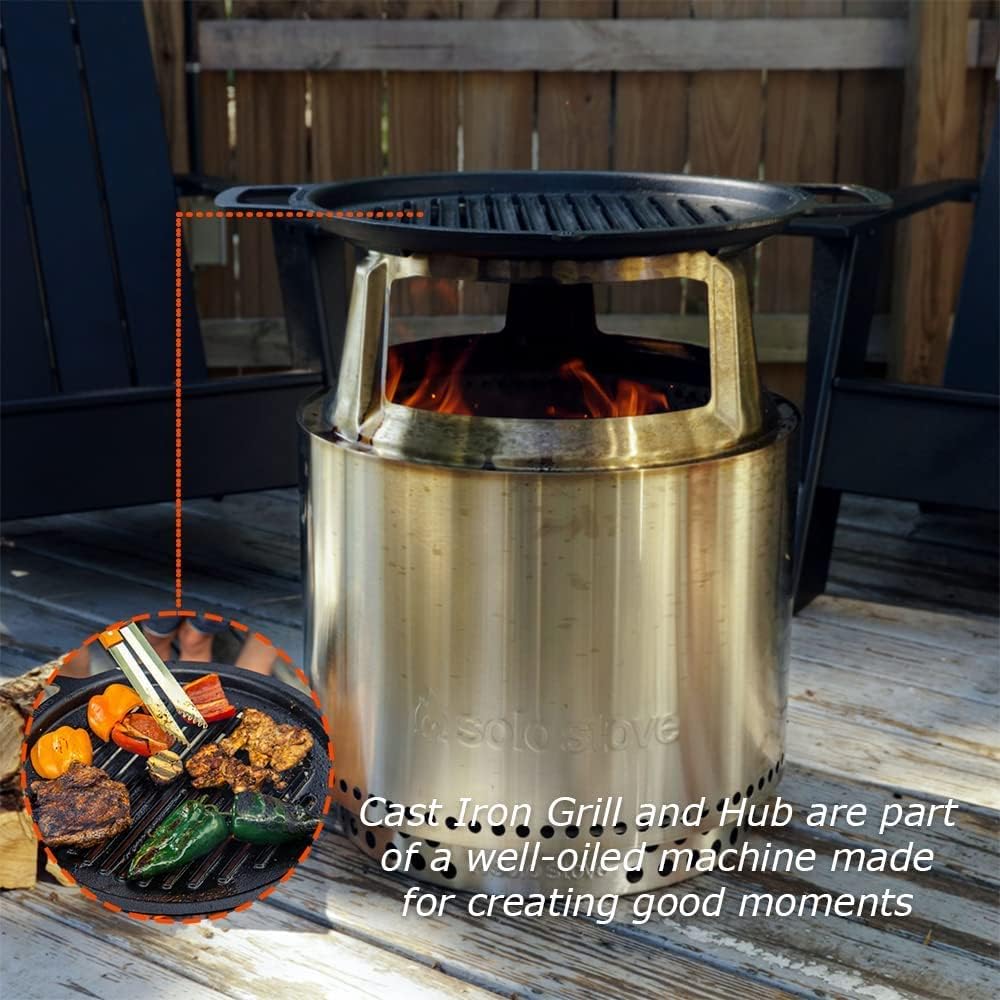 Solo Stove Bonfire Gusseisen-Grillrost mit Aufsatz  von Solo Stove